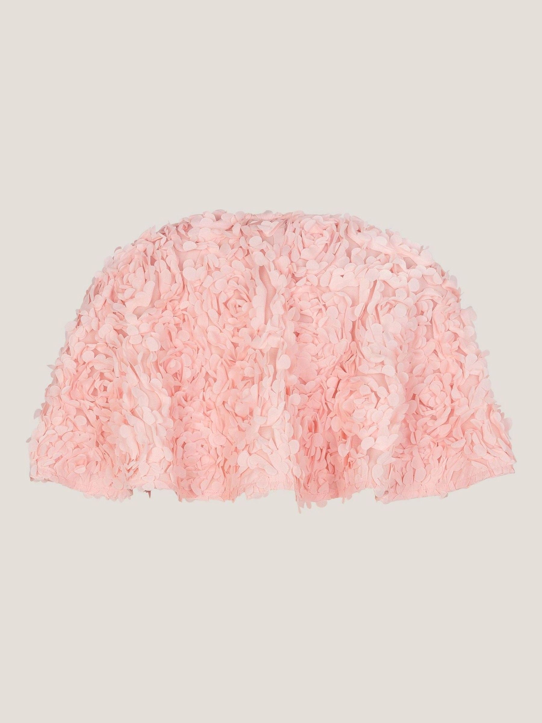 Monsoon Pink Rose Appliqué Cape image 3