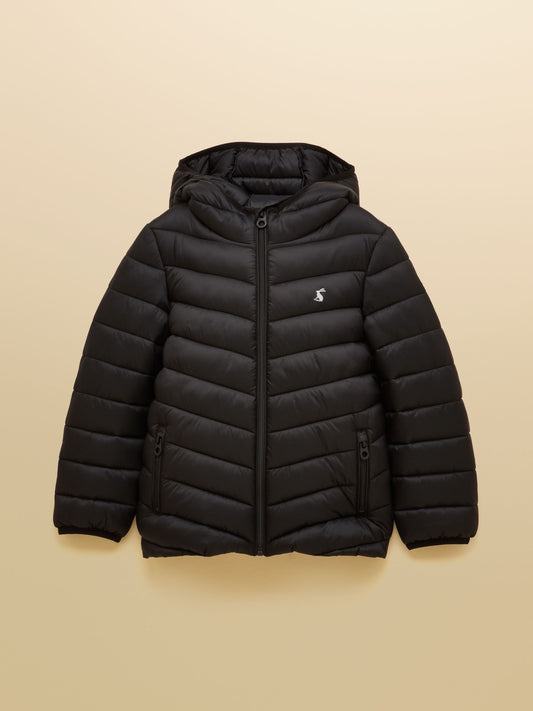 Joules Kids' Cairn Black Showerproof Padded Coat - image 1