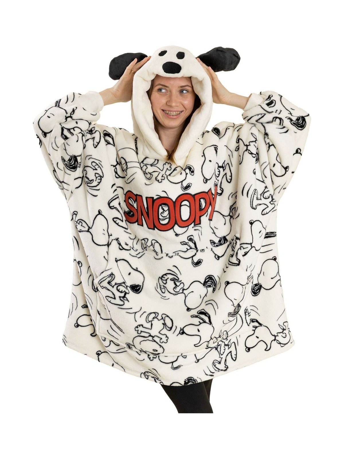 Vanilla Underground White Peanuts Snoopy Blanket Hoodie - image 1