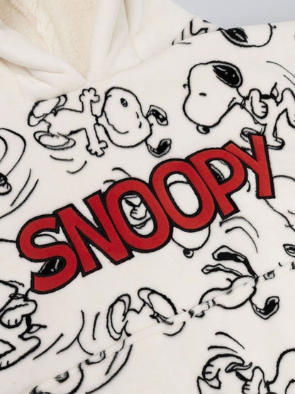 Vanilla Underground White Peanuts Snoopy Blanket Hoodie - image 3