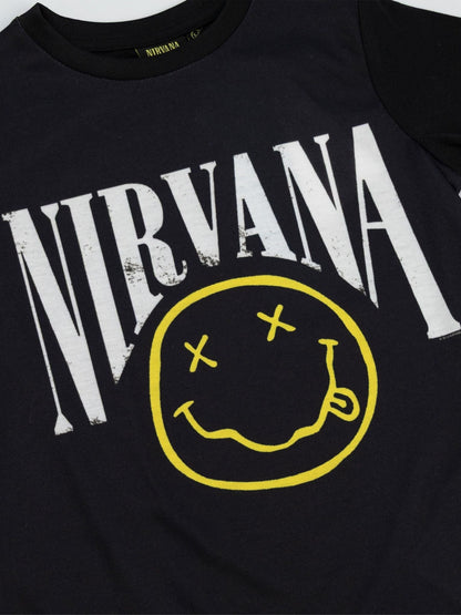 Dsiney Kidz - Vanilla Underground Black Nirvana Logo Long Sleeve Long Leg Pyjamas Set image 4