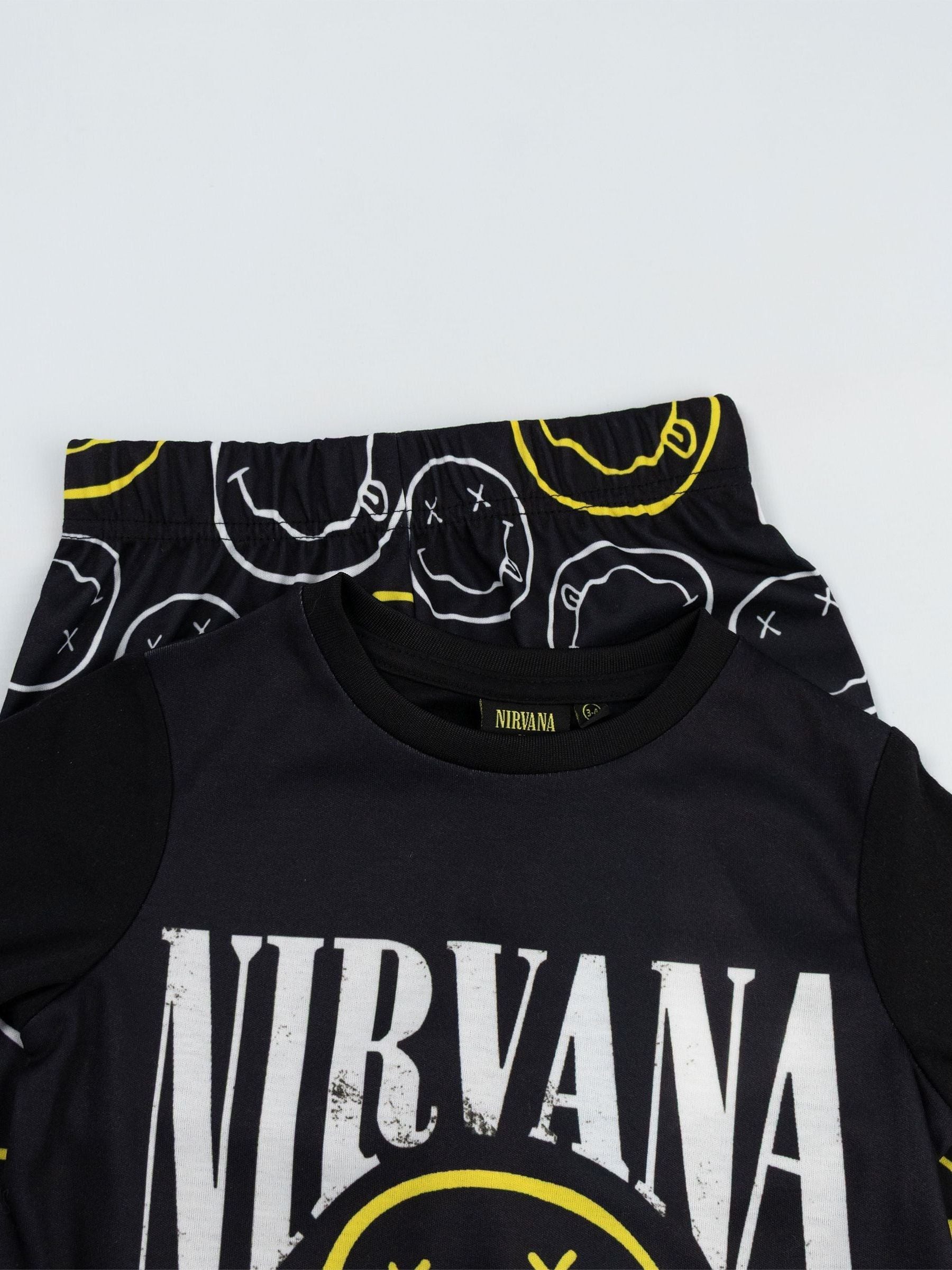 Dsiney Kidz - Vanilla Underground Black Nirvana Logo Long Sleeve Long Leg Pyjamas Set image 5