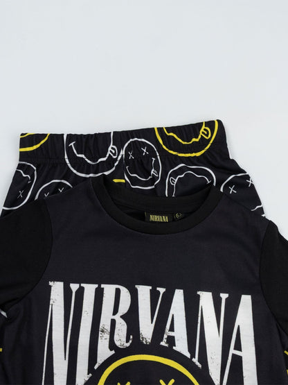 Dsiney Kidz - Vanilla Underground Black Nirvana Logo Long Sleeve Long Leg Pyjamas Set image 5