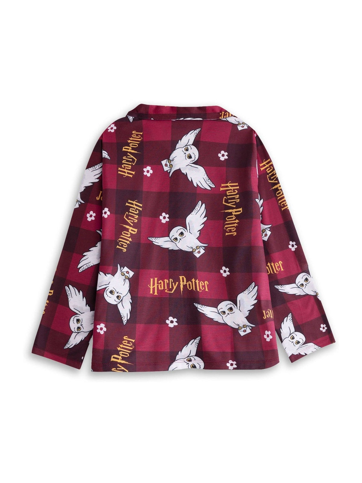 Vanilla Underground Red Harry Potter Button-Up Long Sleeve Leg Pyjamas Set - image 2