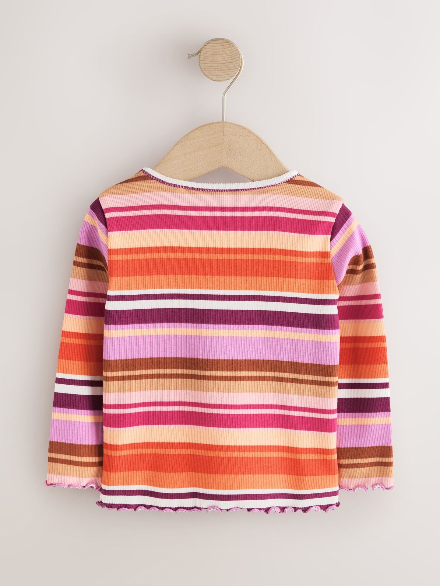 Dsiney Kidz - Purple/Pink Stripe Rib Long Sleeve T-Shirt (3mths-7yrs) image 5