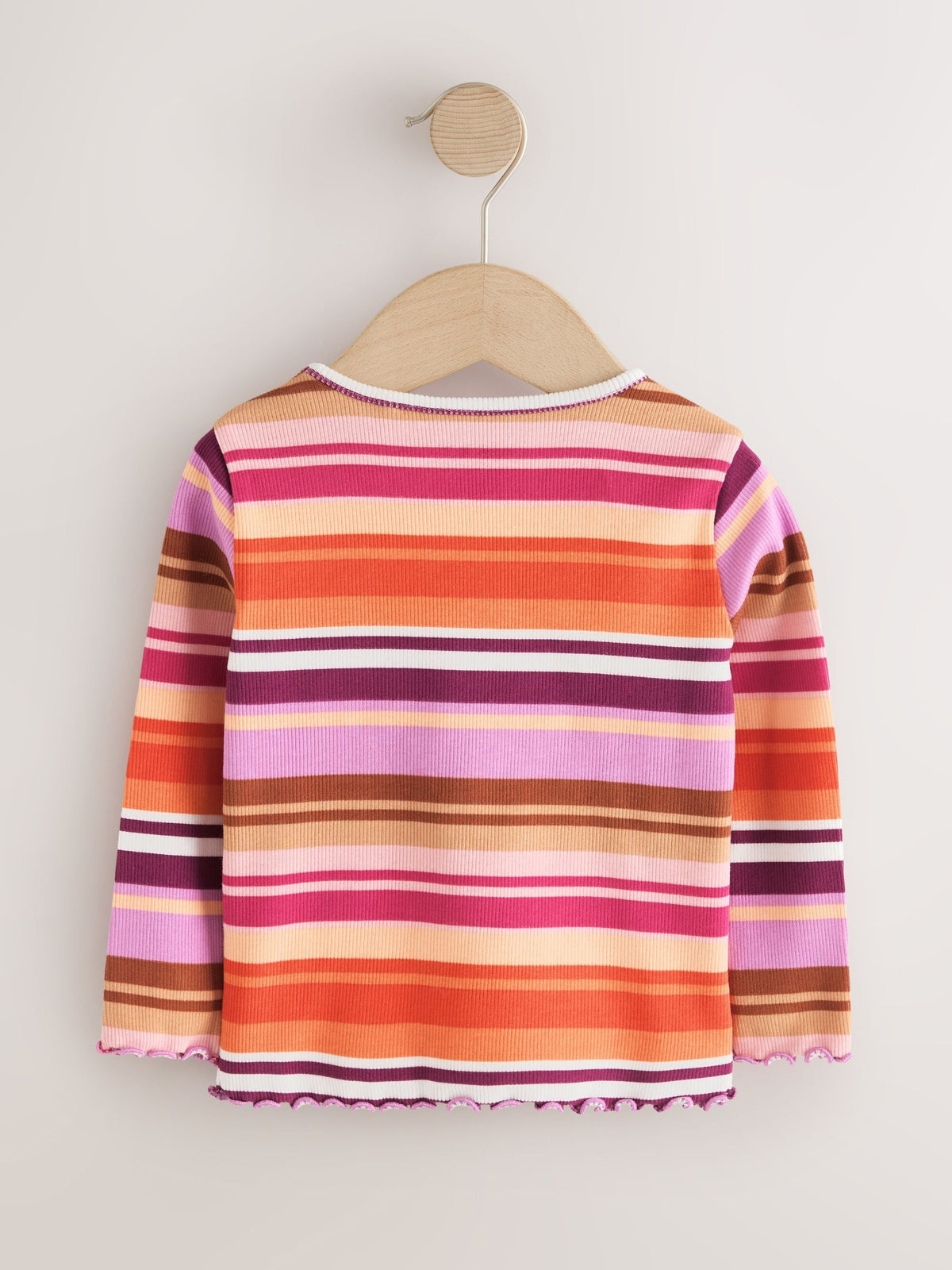 Dsiney Kidz - Purple/Pink Stripe Rib Long Sleeve T-Shirt (3mths-7yrs) image 5
