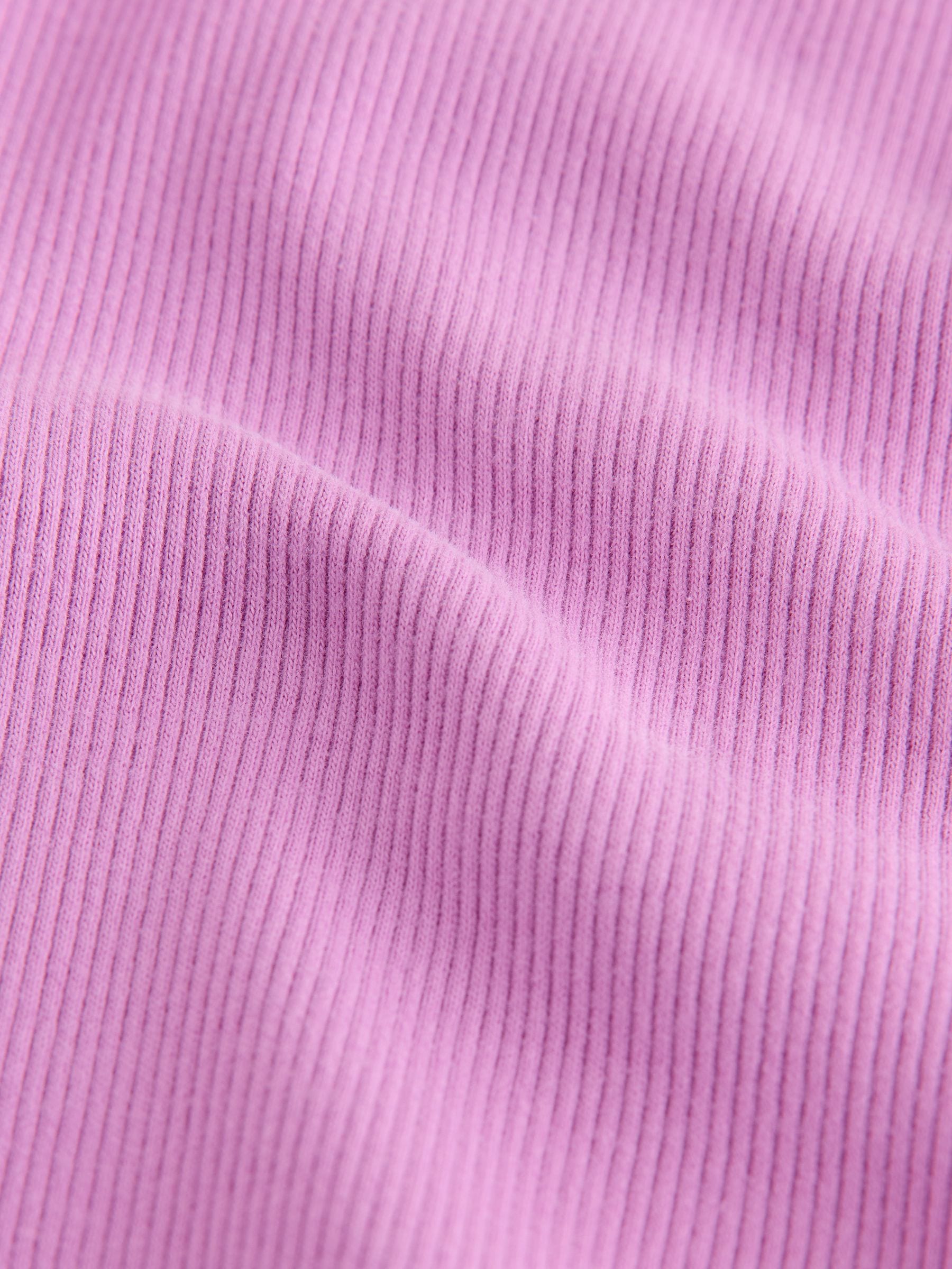 Dsiney Kidz - Lilac Purple Ribbed Long Sleeve Frill T-Shirt (3mths-7yrs) image 7