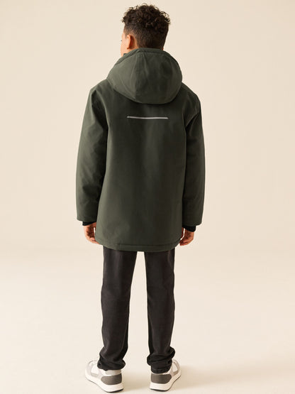 Dsiney Kidz - Khaki Green Waterproof Parka Coat (3-17yrs) image 3