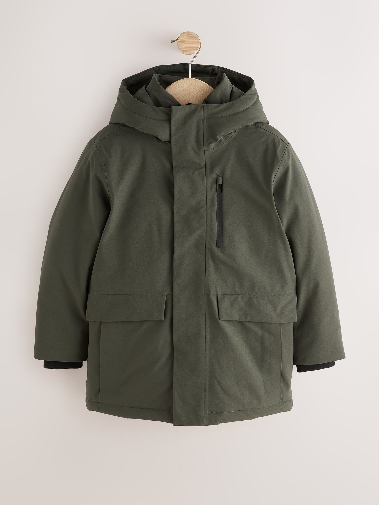 Dsiney Kidz - Khaki Green Waterproof Parka Coat (3-17yrs) image 7