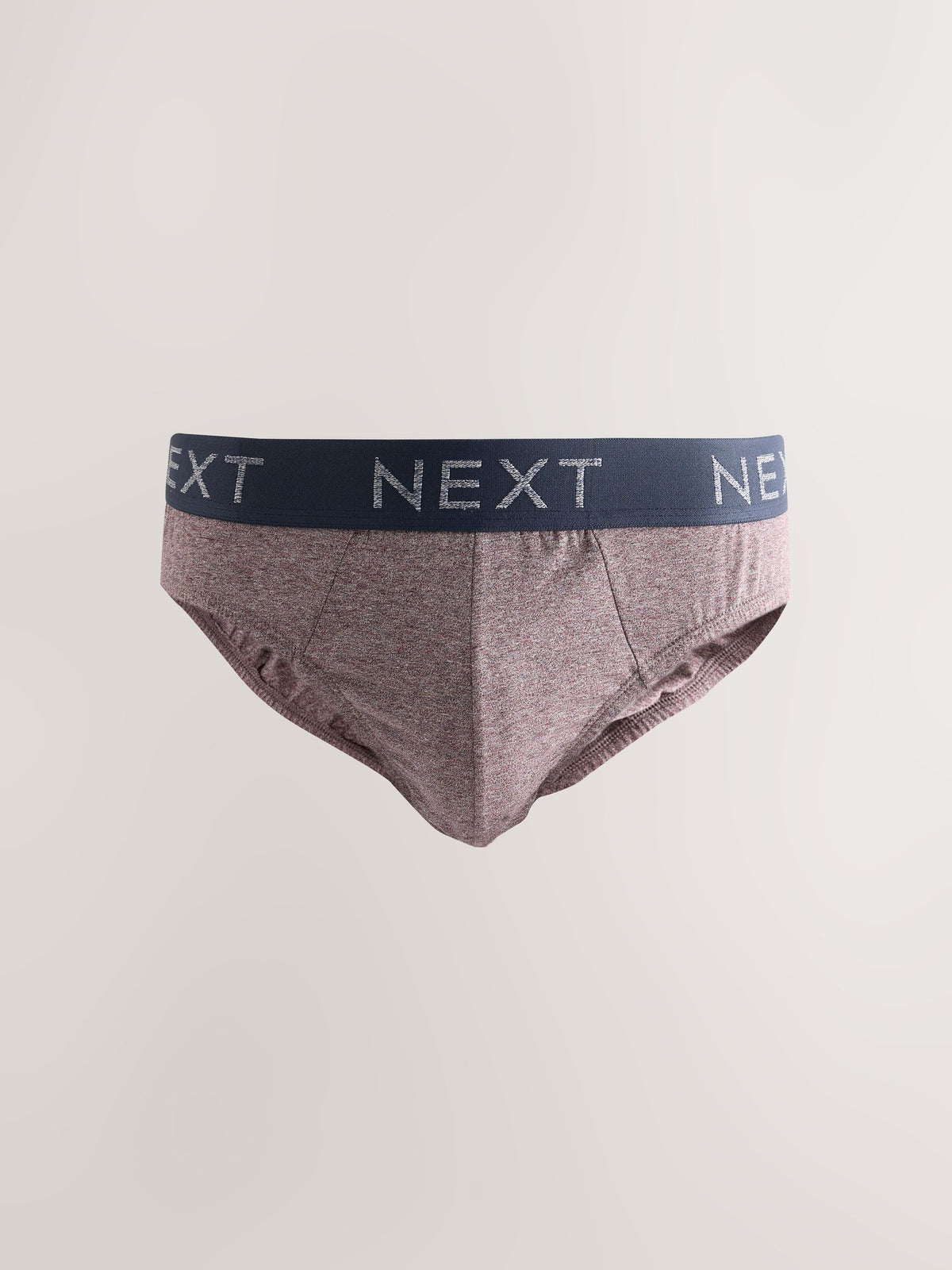 Dsiney Kidz - Burgundy Red Stripe Marl 5 Pack Cotton Rich Briefs image 2