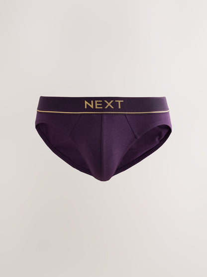 Dsiney Kidz - Red/Navy Gold Waistbands 5 Pack Cotton Rich Briefs image 4