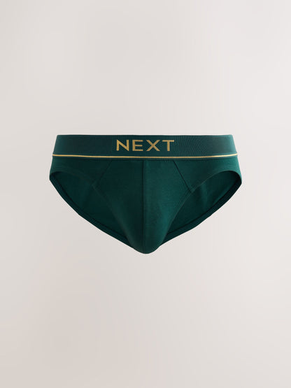 Dsiney Kidz - Red/Navy Gold Waistbands 5 Pack Cotton Rich Briefs image 6