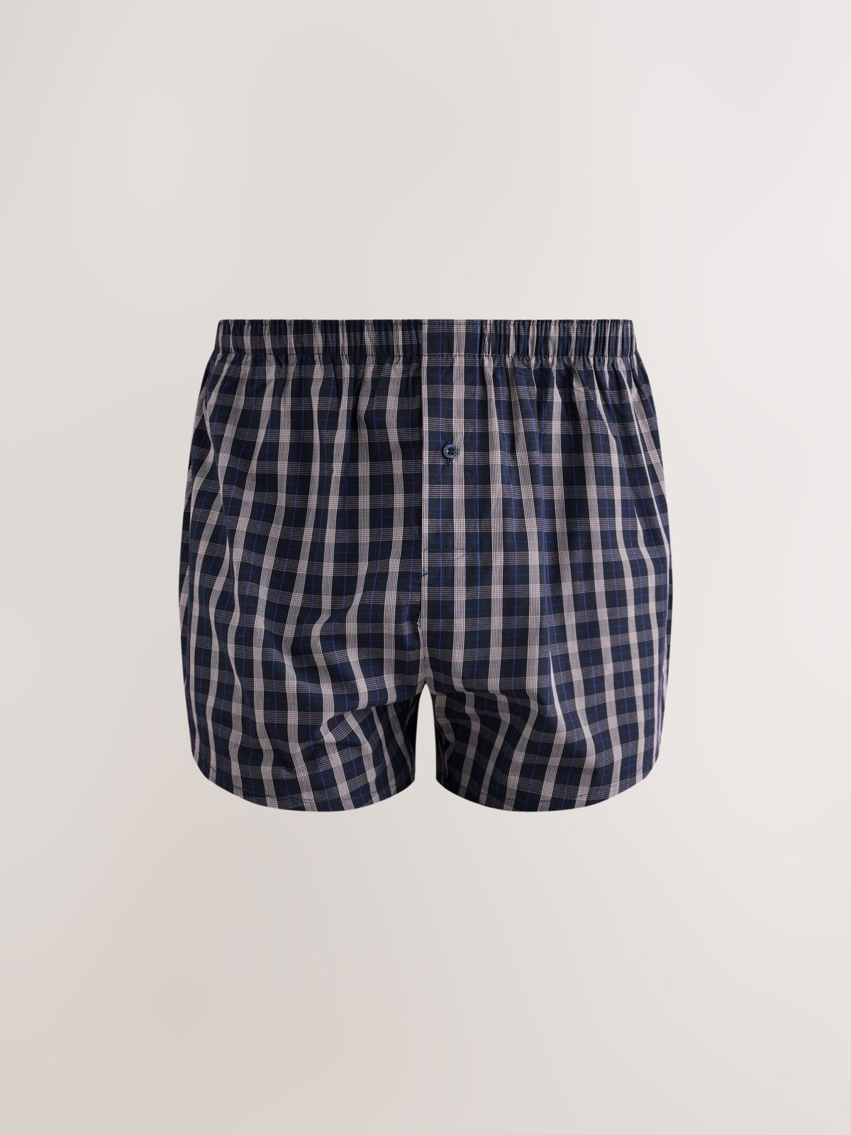 Dsiney Kidz - Navy/Green Check 8 pack Woven Pure Cotton Rich Boxers image 5