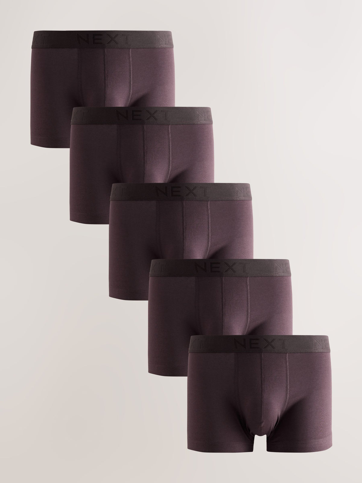 Dsiney Kidz - Burgundy Red Hipster Cotton Rich Trunks 5 Pack image 1