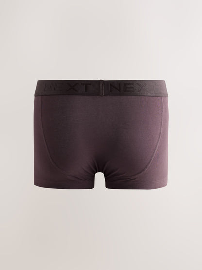 Dsiney Kidz - Burgundy Red Hipster Cotton Rich Trunks 5 Pack image 3