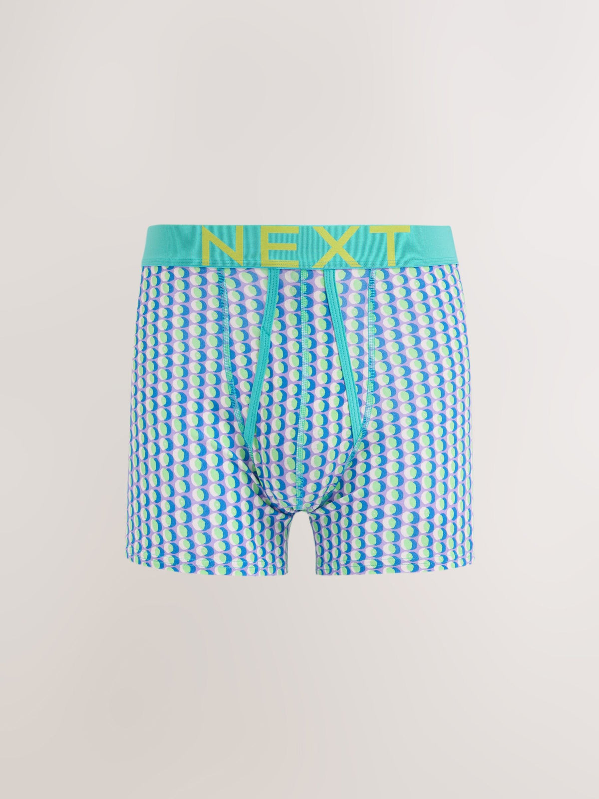 Dsiney Kidz - Blue/Orange Geo Print A-Front Cotton Rich Boxers 5 Pack image 5