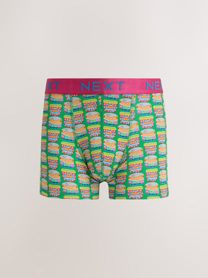 Dsiney Kidz - Pink Japanese Packaging Print 5 Pack Trunk Cotton Rich Boxers image 5