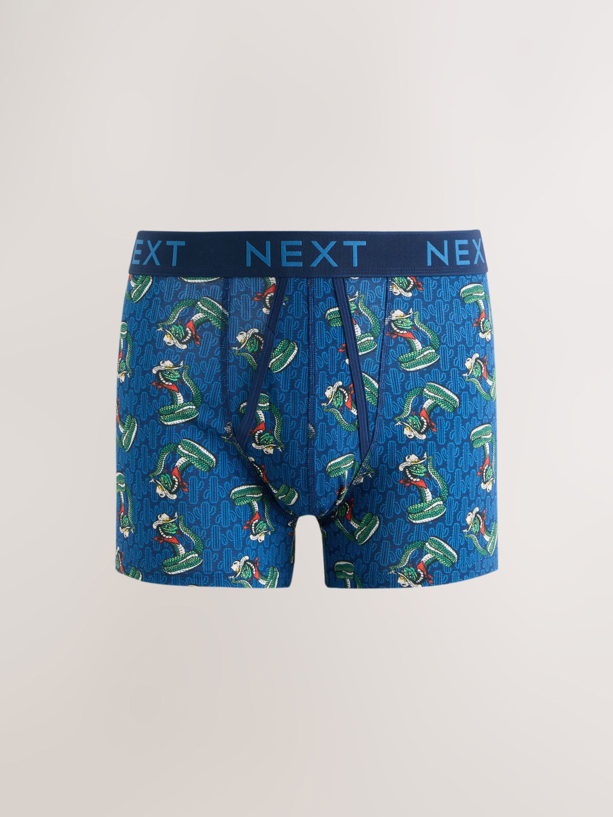 Dsiney Kidz - Green/Blue Cowboy Animal A-Front Cotton Rich Boxers 5 Pack image 2