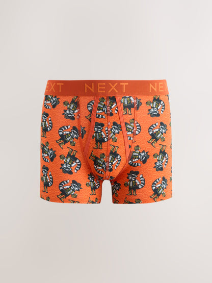 Dsiney Kidz - Green/Blue Cowboy Animal A-Front Cotton Rich Boxers 5 Pack image 5