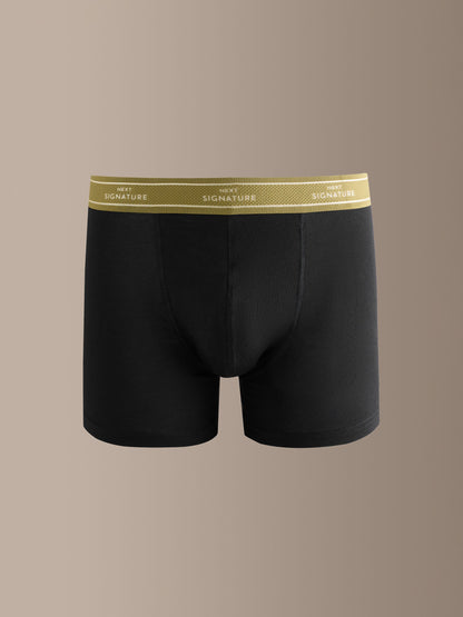 Dsiney Kidz - Black Gold Text Waistbands 10 pack Signature Cotton Rich Trunks image 4