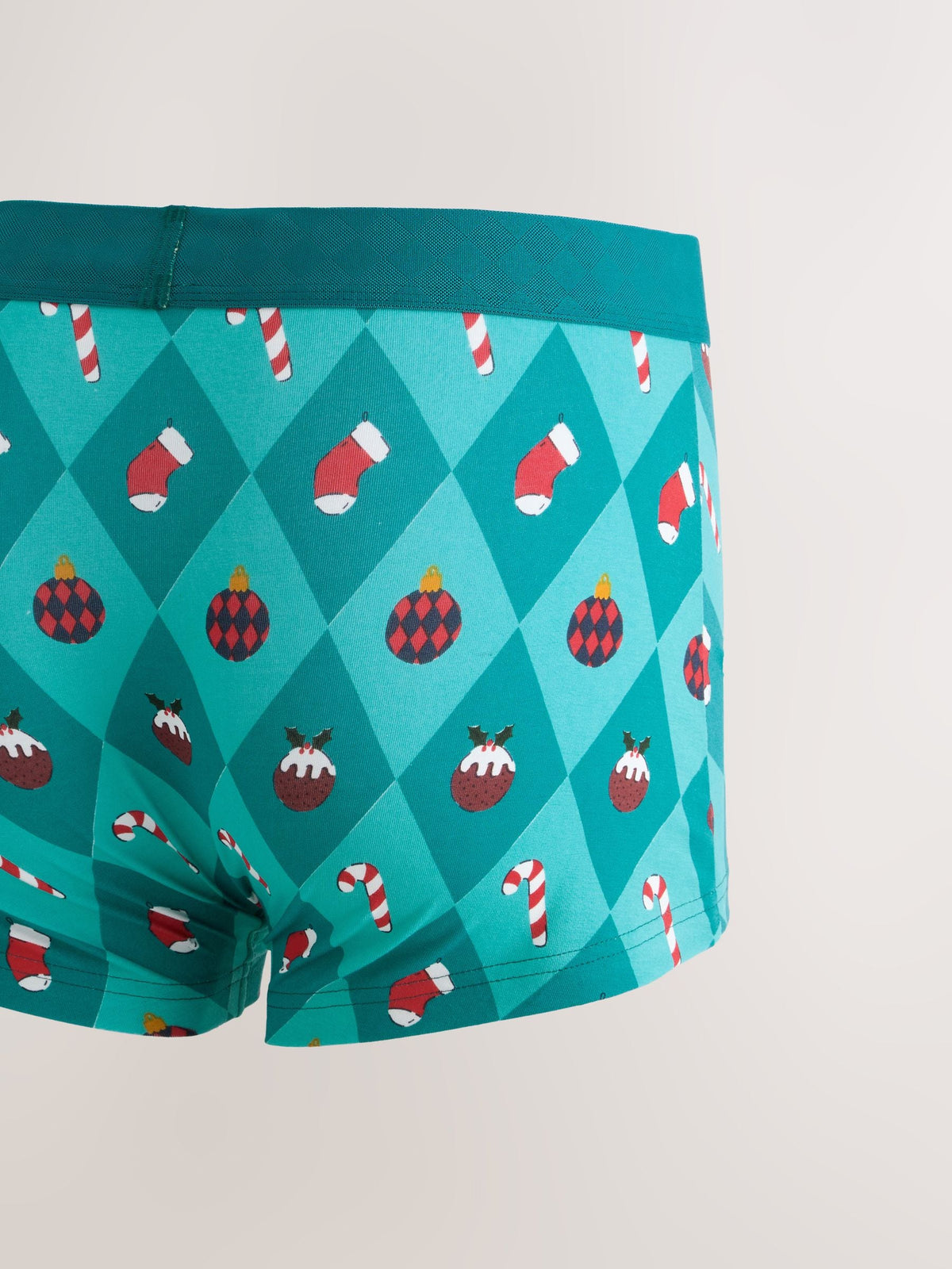 Dsiney Kidz - Green Nutcracker Novelty Christmas Cotton Rich Boxers image 2