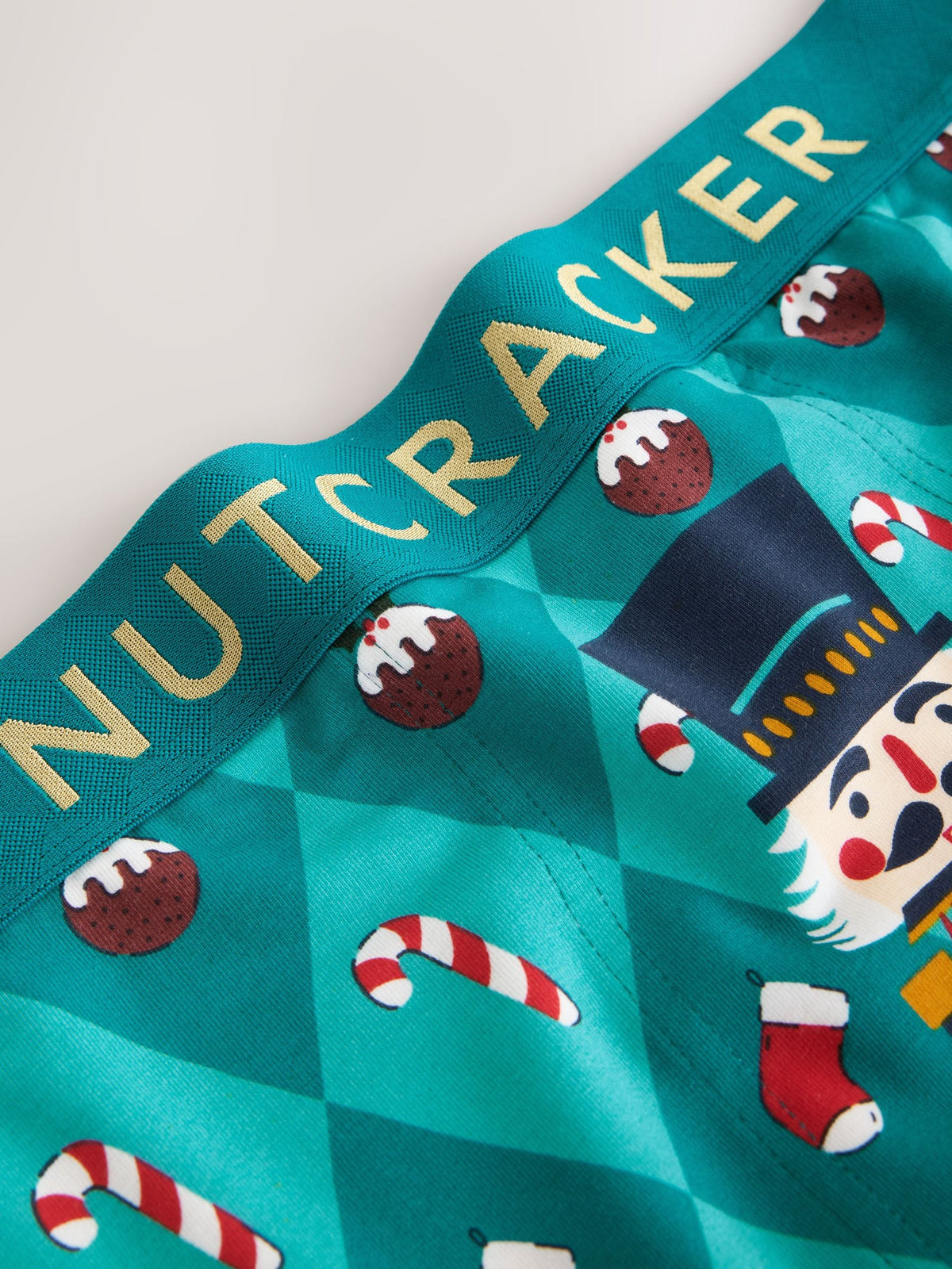 Dsiney Kidz - Green Nutcracker Novelty Christmas Cotton Rich Boxers image 3