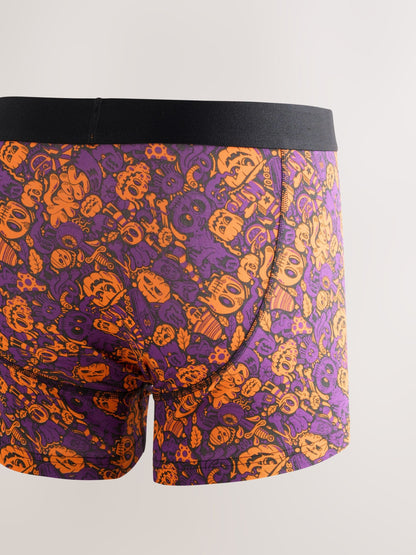 Dsiney Kidz - Orange Seminal Wotto Halloween Novelty Cotton Rich Boxers image 2