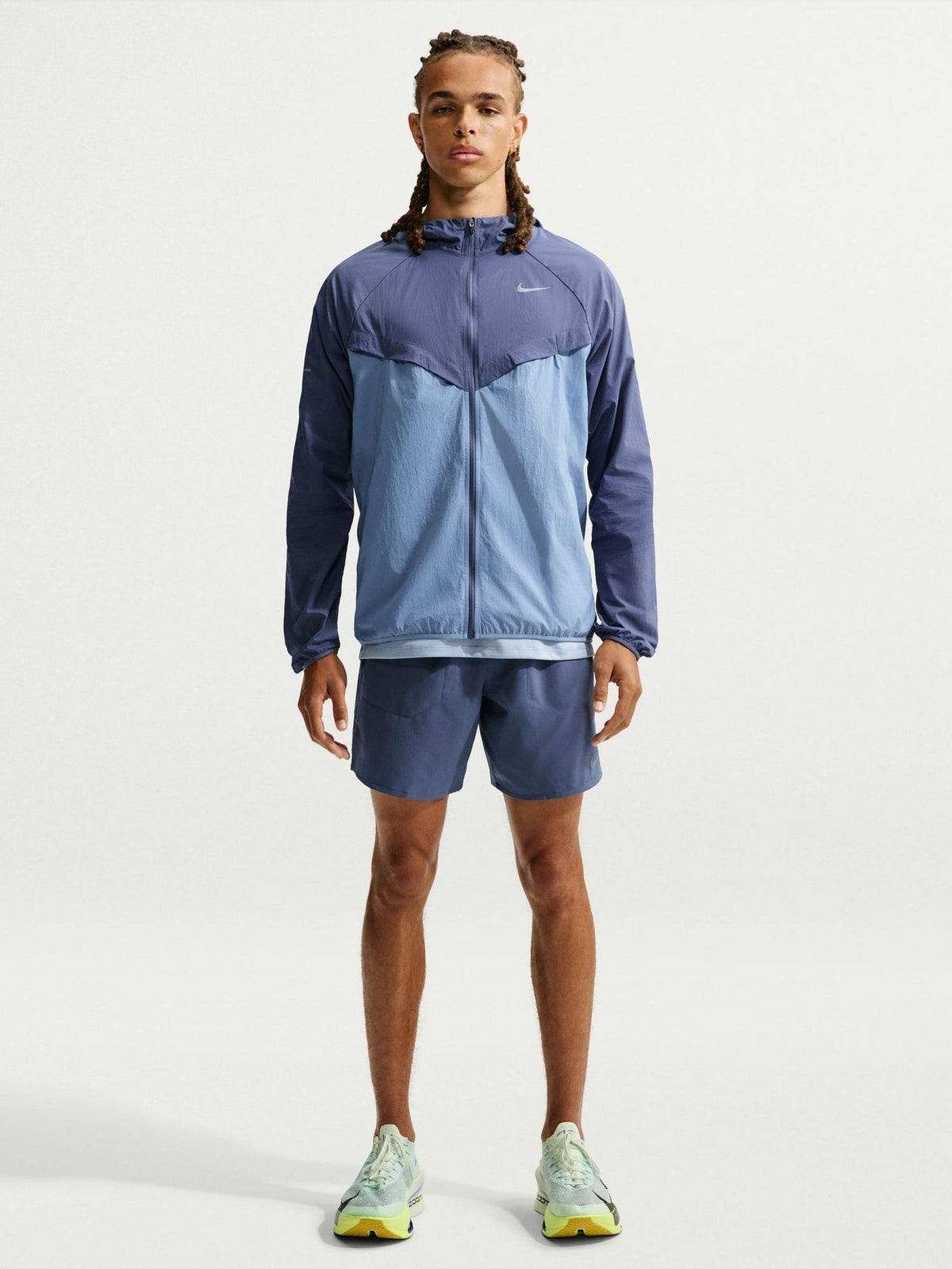 Dsiney Kidz - Nike Diffused Blue Dri-FIT Stride 7 Inch Briefs Lined Running Shorts image 1