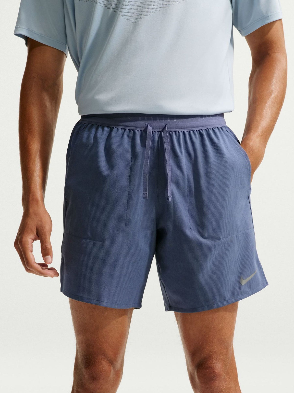 Dsiney Kidz - Nike Diffused Blue Dri-FIT Stride 7 Inch Briefs Lined Running Shorts image 3