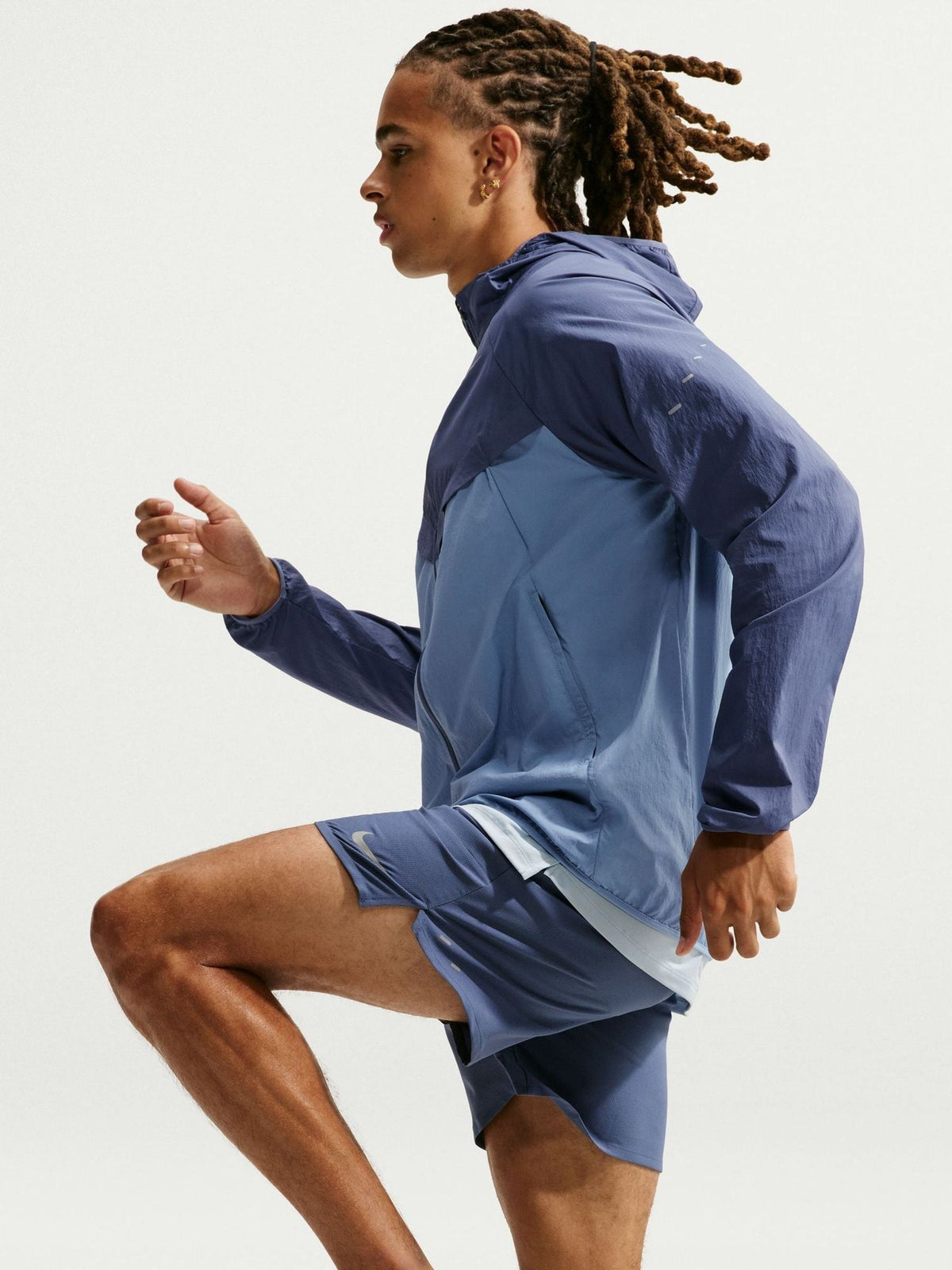 Dsiney Kidz - Nike Diffused Blue Dri-FIT Stride 7 Inch Briefs Lined Running Shorts image 5