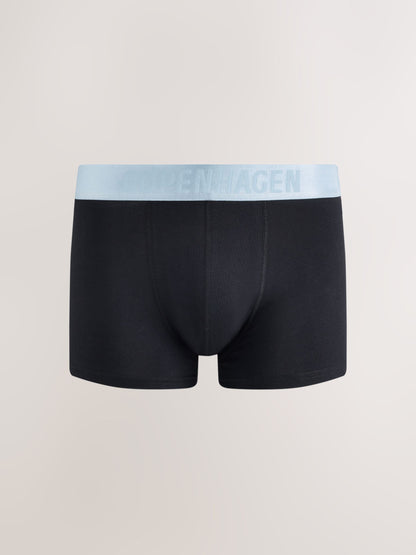 Dsiney Kidz - Black City Name Waistbands Hipster Cotton Rich Boxers 5 Pack image 3