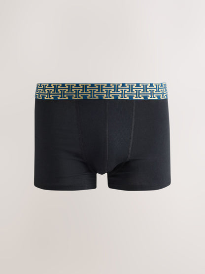 Dsiney Kidz - Black Metallic Waistband Hipster Cotton Rich Boxers 5 Pack image 6