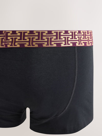 Dsiney Kidz - Black Metallic Waistband Hipster Cotton Rich Boxers 5 Pack image 7