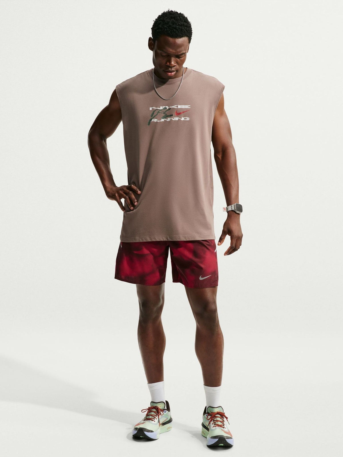 Dsiney Kidz - Nike Red Miler Dri-FIT 7 Inch Brief Lined Running Shorts image 1