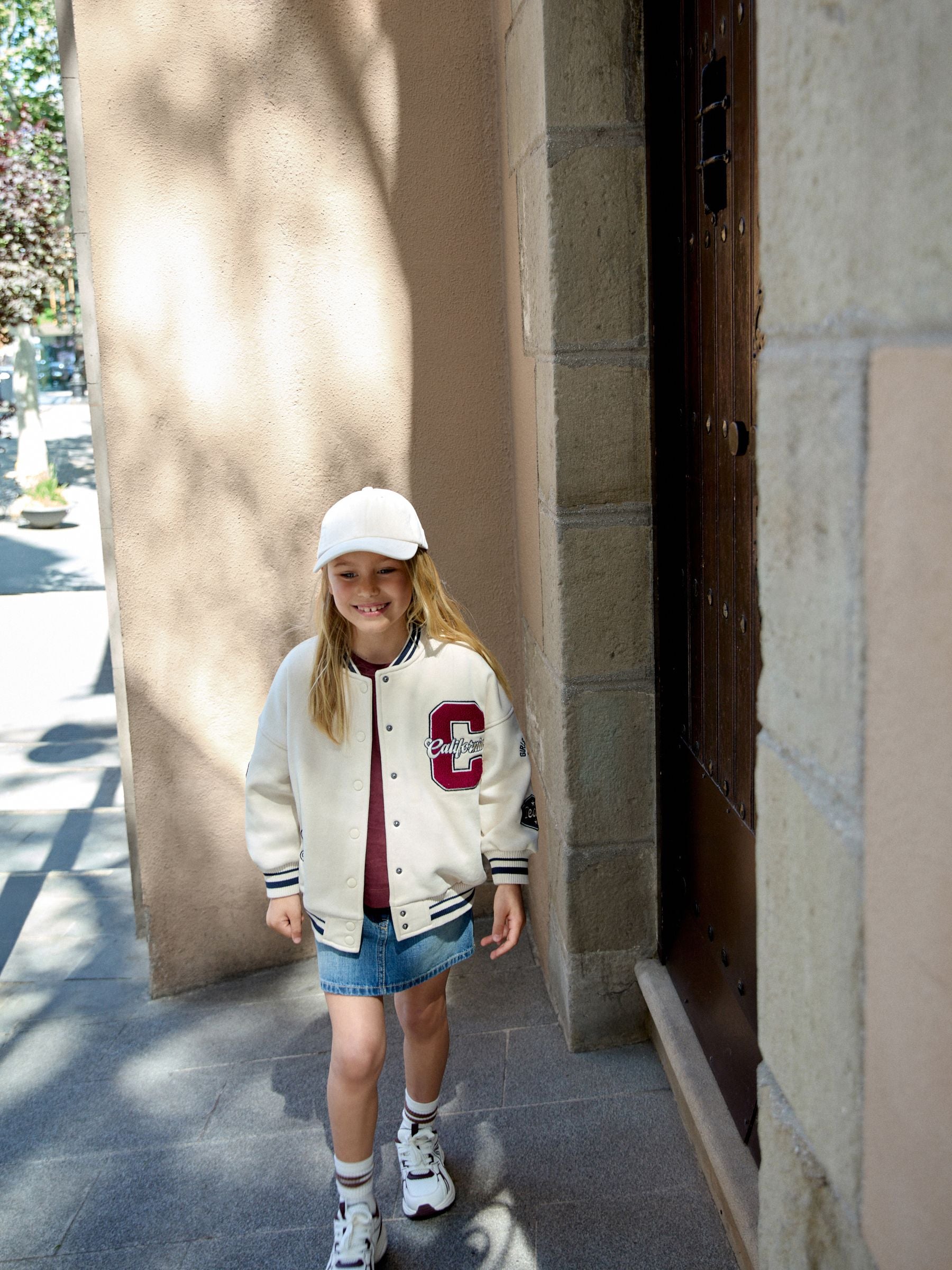Dsiney Kidz - Cream Varsity Embroidered Jacket (3-16yrs) image 2
