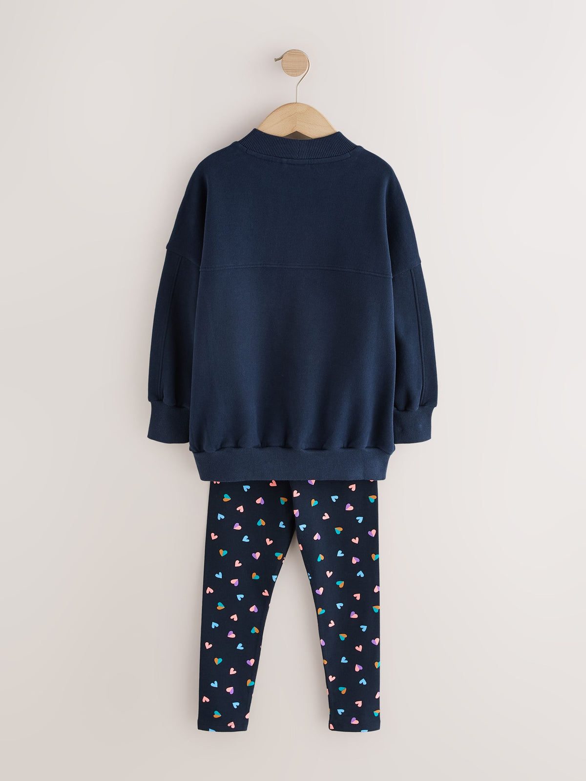 Navy Multi Heart Sweatshirt and Leggings Set (3-16yrs) - image 7