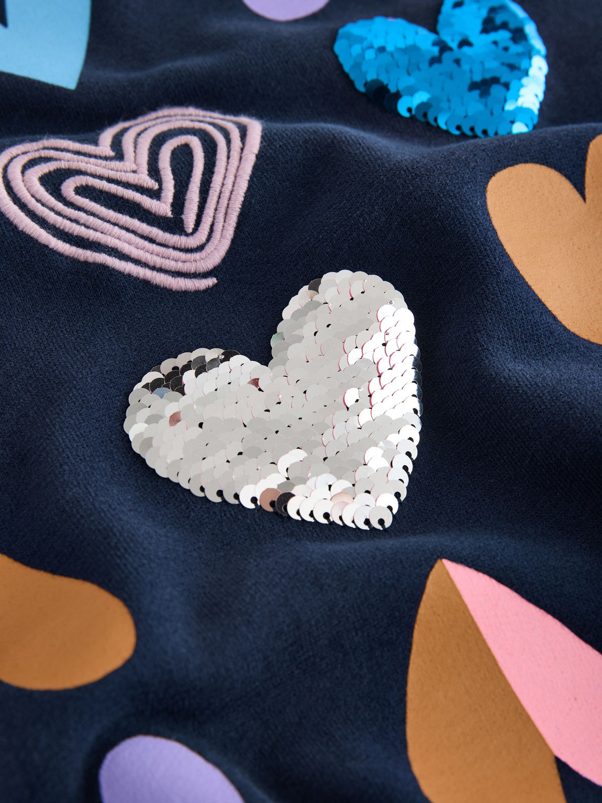 Navy Multi Heart Sweatshirt and Leggings Set (3-16yrs) - image 9