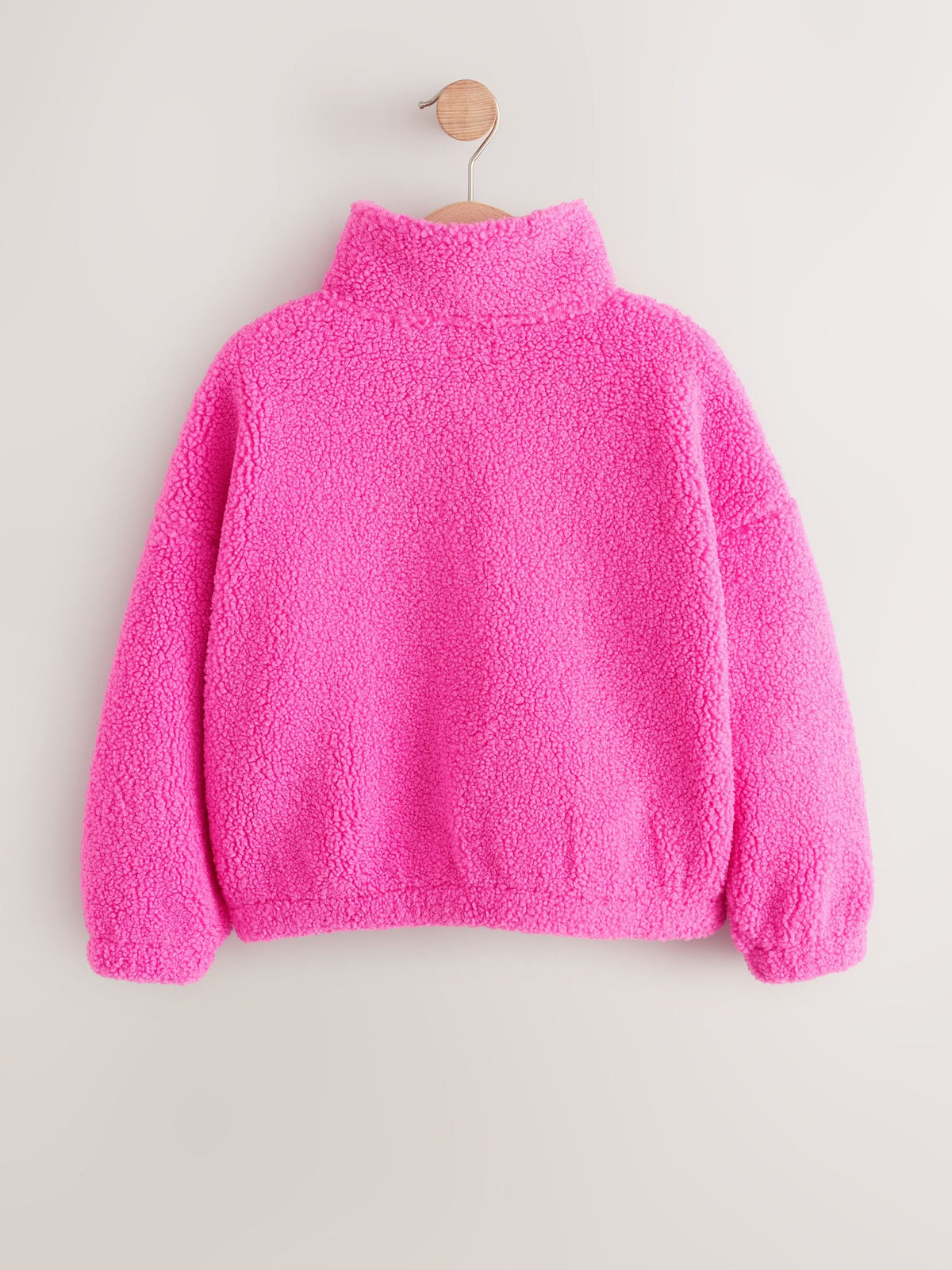 Dsiney Kidz - Pink Cosy Lined Half Zip Borg Jacket (3-16yrs) image 6
