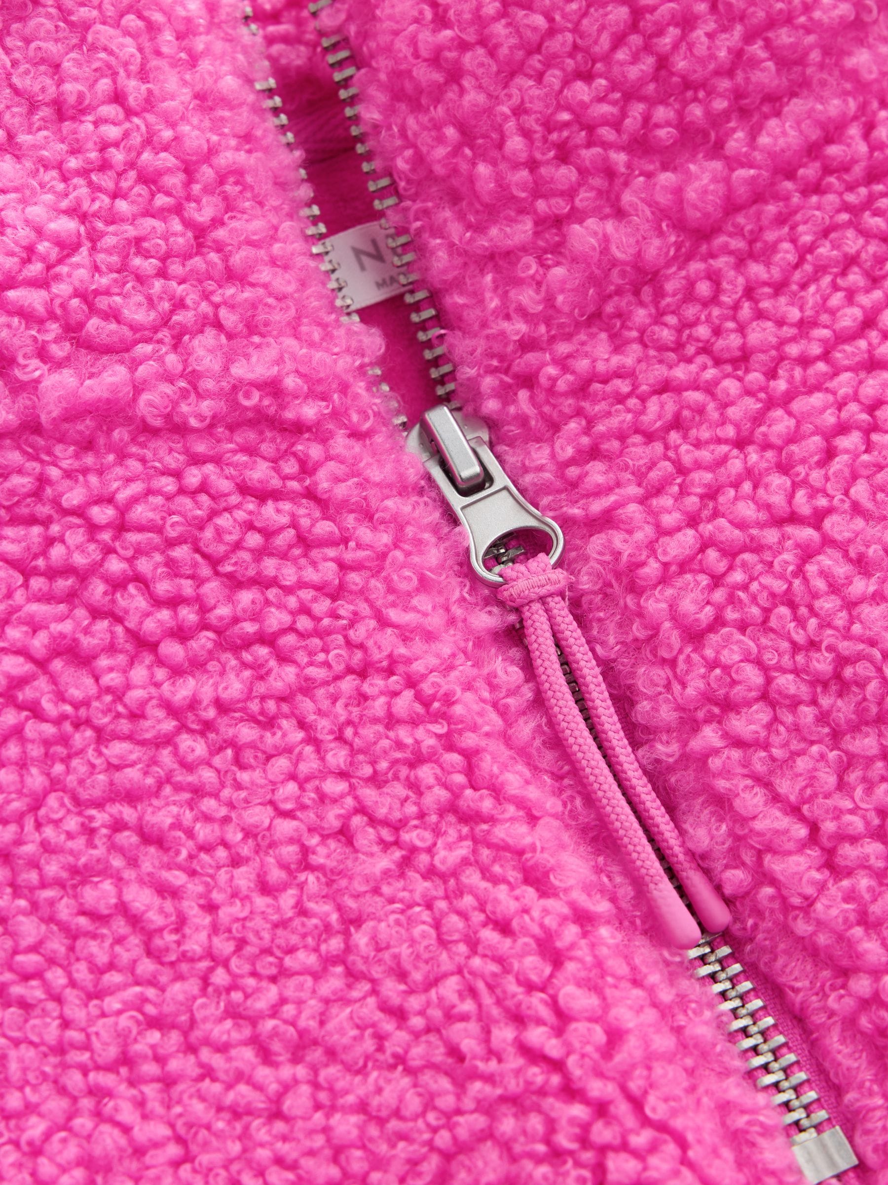 Dsiney Kidz - Pink Cosy Lined Half Zip Borg Jacket (3-16yrs) image 7