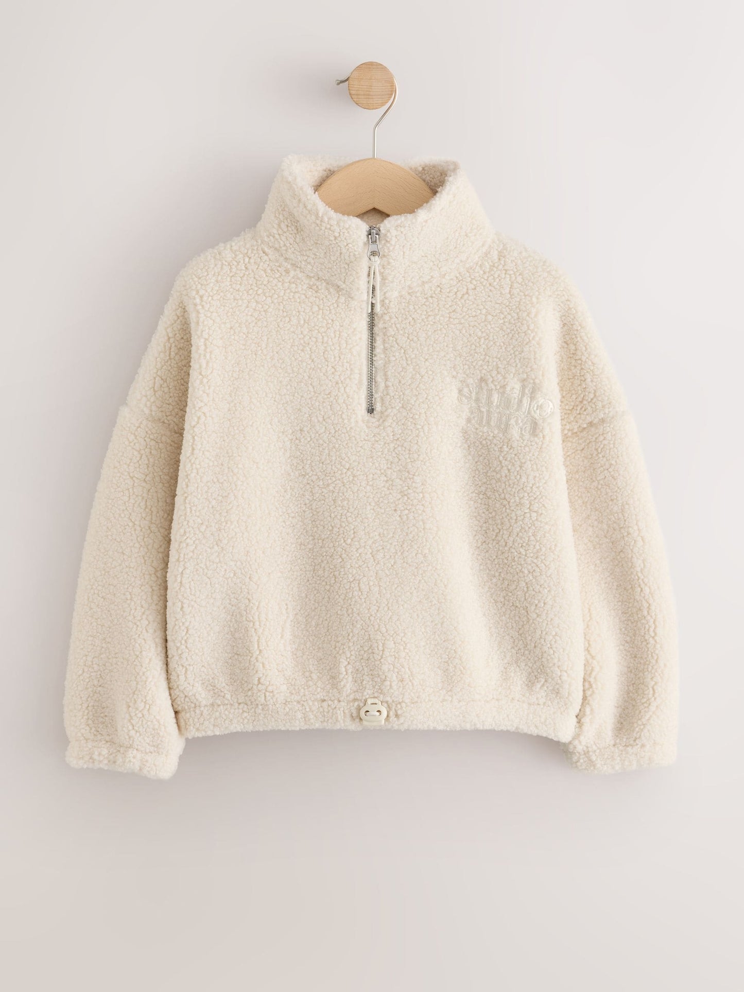 Dsiney Kidz - Neutral Cosy Lined Half Zip Borg Jacket (3-16yrs) image 5