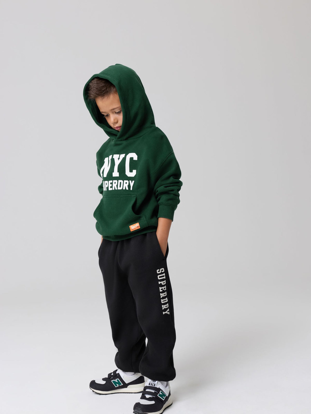 Superdry Green Graphic Hoodie and Joggers Set - image 1