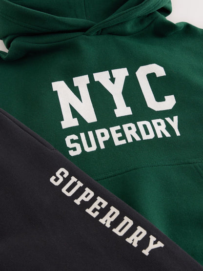 Superdry Green Graphic Hoodie and Joggers Set - image 11