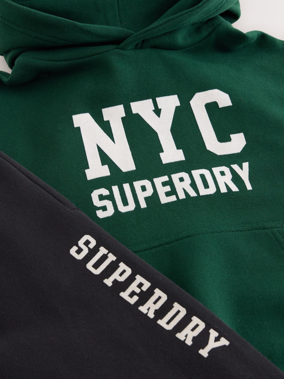 Superdry Green Graphic Hoodie and Joggers Set - image 4
