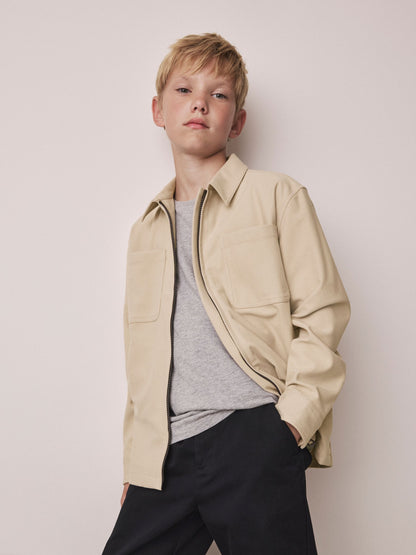 Dsiney Kidz - Neutral Cord Zip Through Overshirt (3-16yrs) image 1