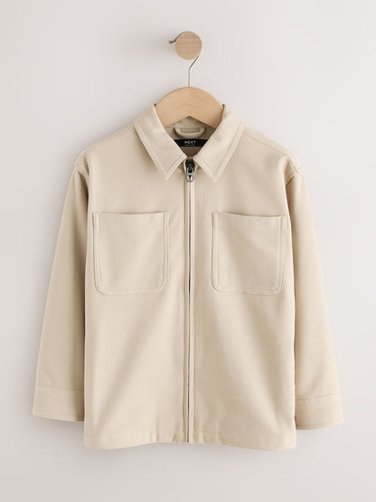 Dsiney Kidz - Neutral Cord Zip Through Overshirt (3-16yrs) image 6