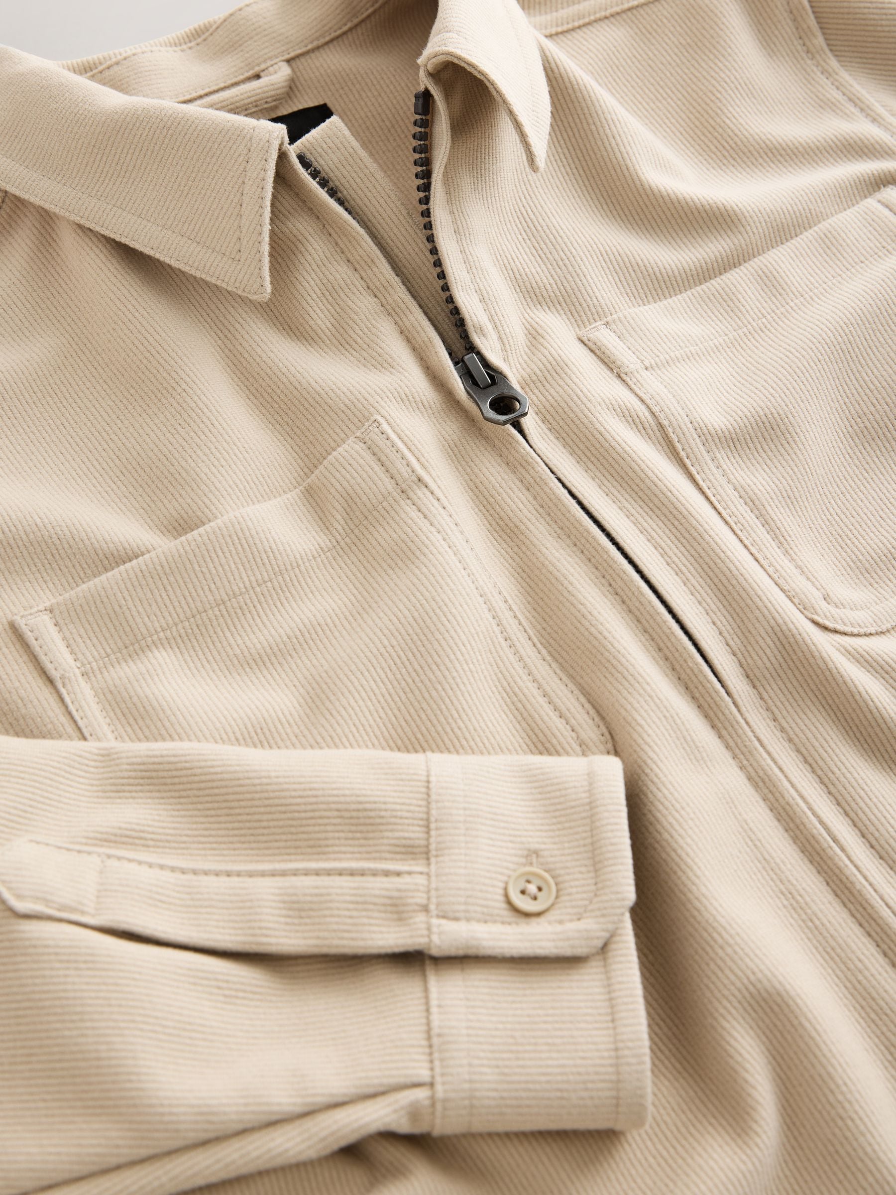 Dsiney Kidz - Neutral Cord Zip Through Overshirt (3-16yrs) image 9