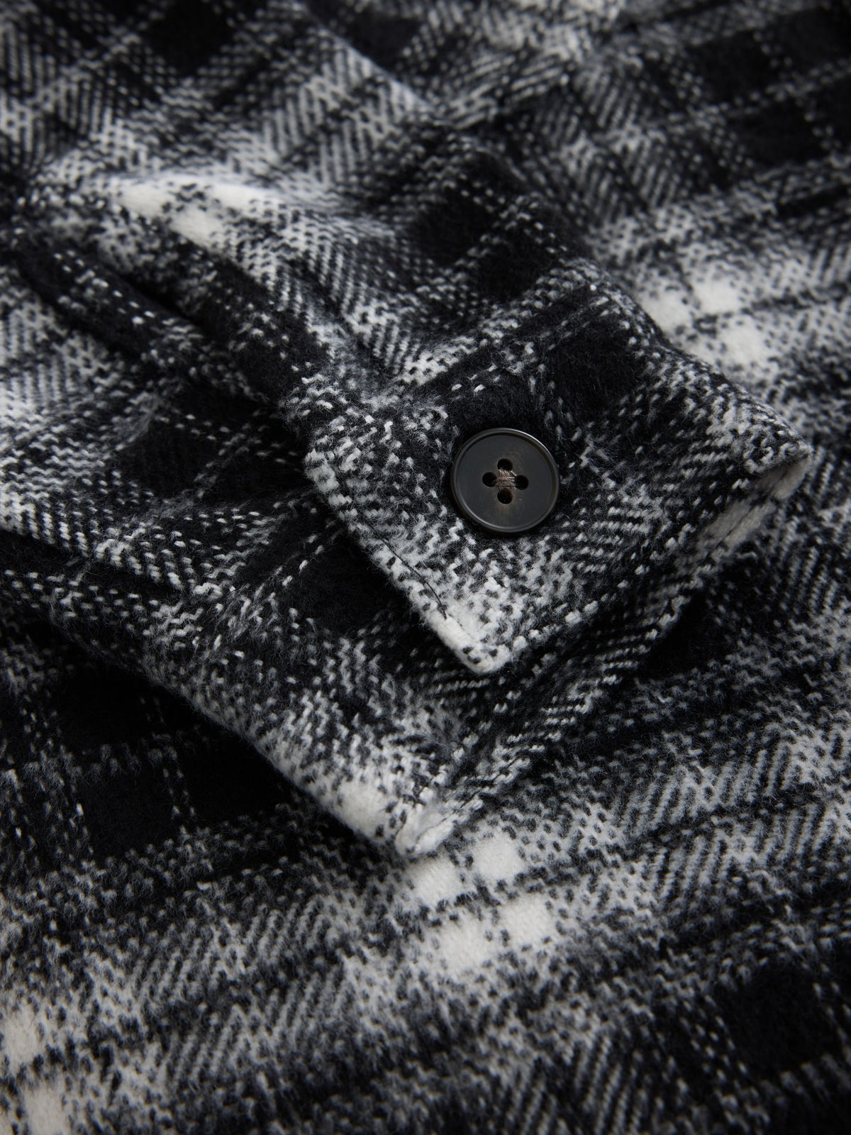 Black/White Check Borg Lined Hooded Shacket (3-16yrs) - image 5