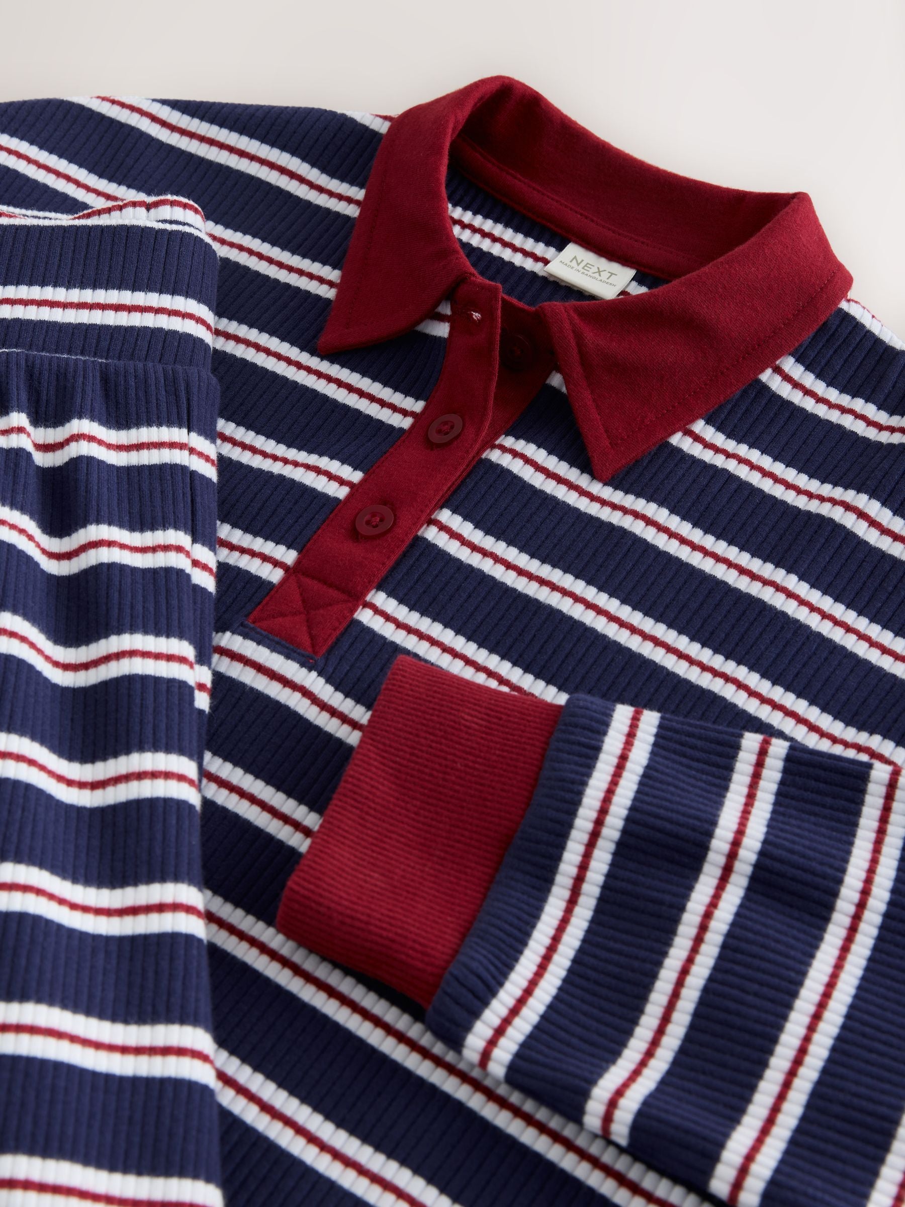 Dsiney Kidz - Navy/Red Rugby Top And Wide Leg Trousers Set (3-16yrs) image 10