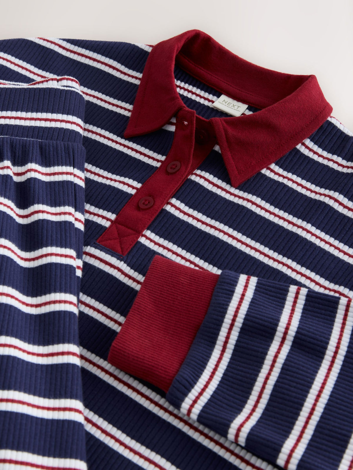 Dsiney Kidz - Navy/Red Rugby Top And Wide Leg Trousers Set (3-16yrs) image 10