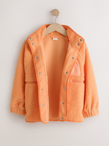 Dsiney Kidz - Bright Orange Button Up Fleece Jacket (3-16yrs) image 7